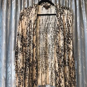 Comfy Soft Earthtone Sweater Open Front Flyaway